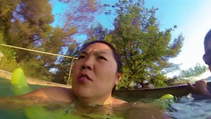 Asian Wife Big Boobs In Swim Suit