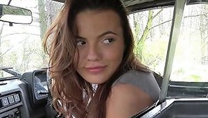 Female Fake Taxi Heist Makes Sexy Driver Horny For A Good Fucking In Cab